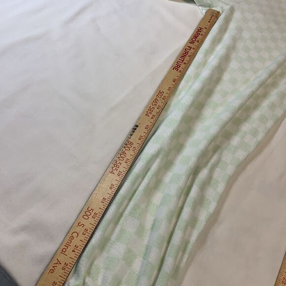 SO Intimates Size Large two piece mint and white checkered pajamas - Picture 7 of 8